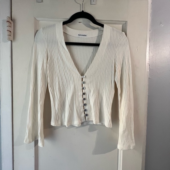 Reformation Gellar Knit Top M - Picture 4 of 11